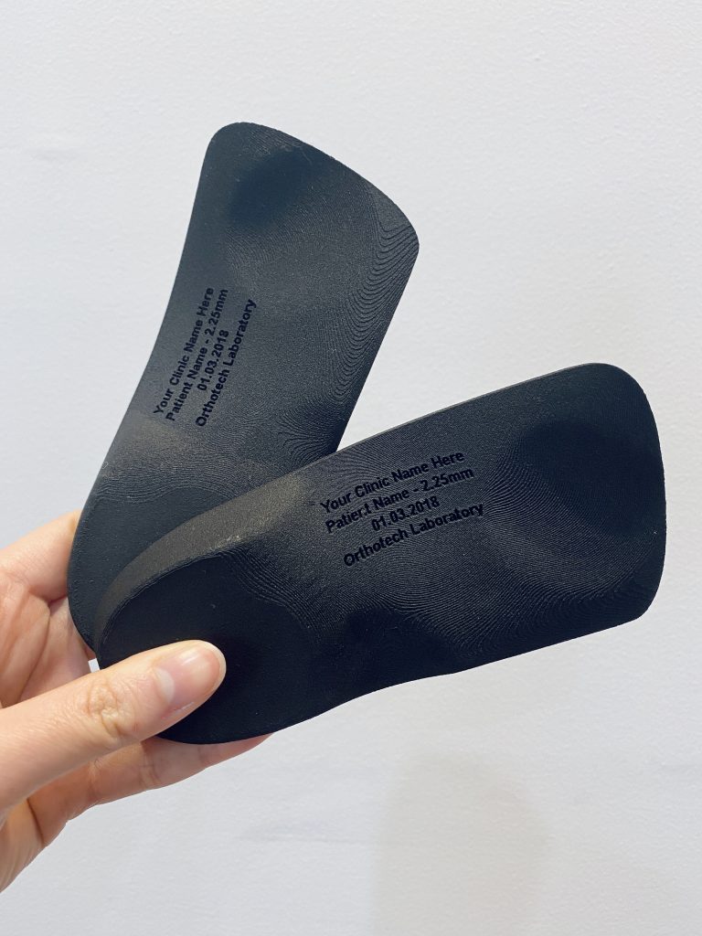 Custommade 3DPrinted Insoles (orthotics) Mustard Seed Podiatry